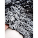 tissu polyester gris naturel texturé écorce rugueux protection uv 160cm bricolage matériaux