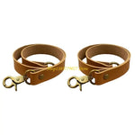 attaches rideaux cuir vintage boucles dorées sans perçage rustique anneaux accessoires deco blanc marron
