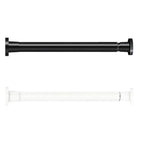 tige rideau télescopique acier noir blanc réglable sans perçage moderne douche séchoir linge