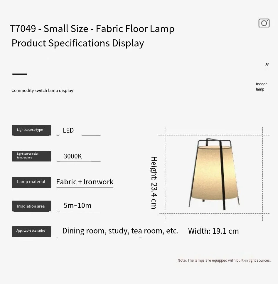 lampe table moderne lin beige noir structure métal minimaliste zen