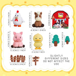 décoration gâteau thème ferme animaux blanc marron rouge vert cochon vache chien poulet drapeau