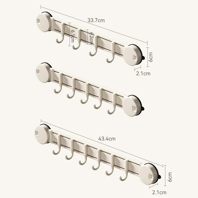 porte serviettes mural gris moderne crochets adhésion ventouse sans perçage