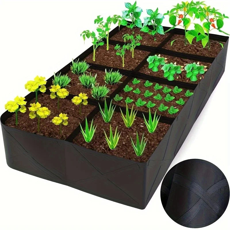 Bac culture multi compartiments texturé jardinage plante tomate herbe verte rouge moderne