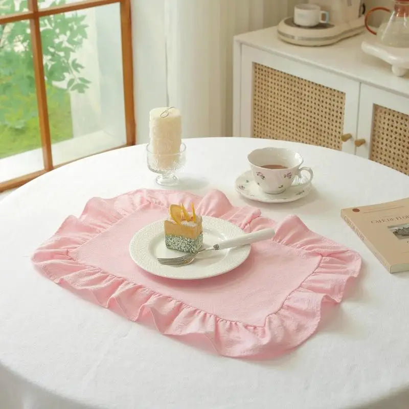 serviettes table classiques rayées rose clair serviettes table beige serviettes table blanches fronces antidérapantes