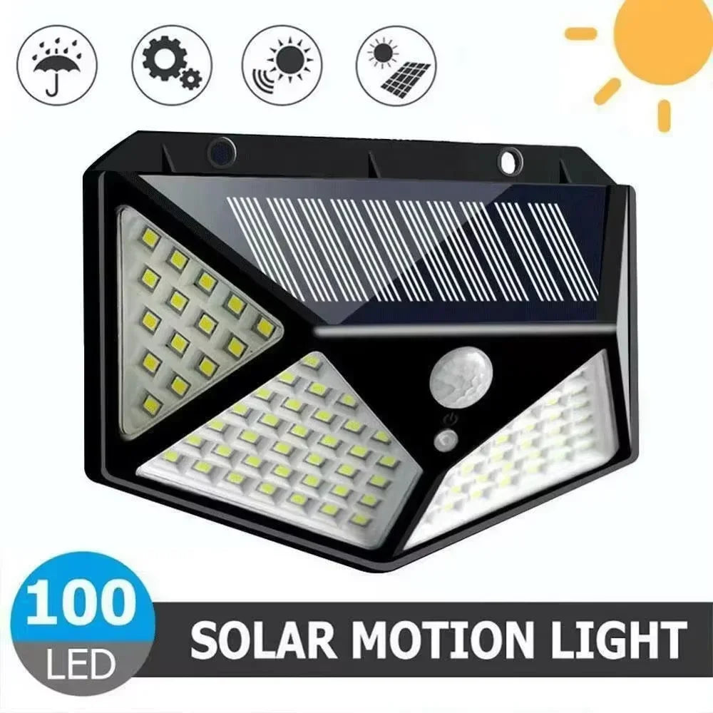 Lampe solaire LED avec détecteur de mouvement pour jardin extérieur Ombre Interieur
