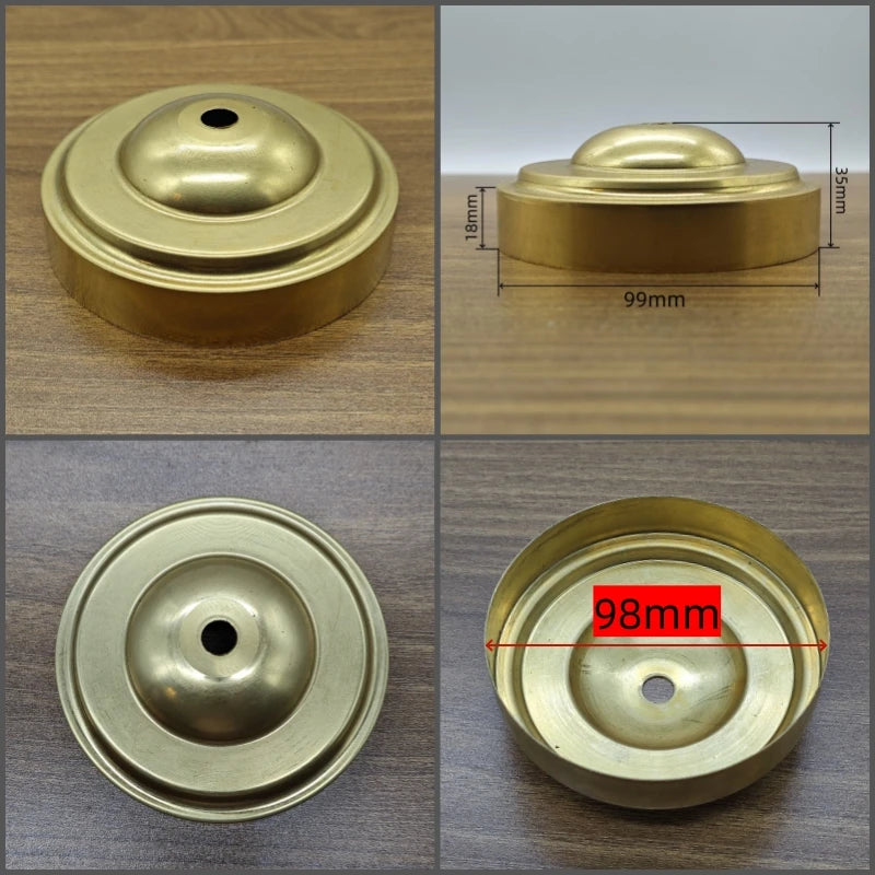 disques métalliques dorés classiques perforations opaques variés tailles incluses