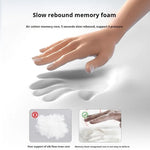 oreiller ergonomique mousse mémoire forme polyester gris clair moderne support cou lit catégorisation mémoire