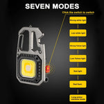 lampe multifonctionnelle rechargeable led modes gris métallique robuste type banque alimentation