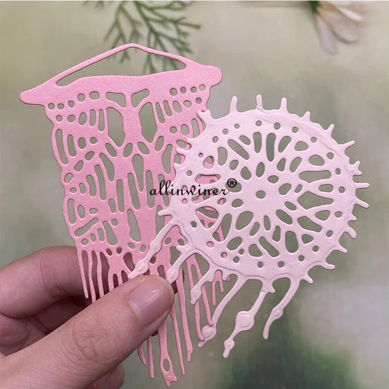 découpe papier fleur coeur rose texture ajourée artisanale scrapbooking diy album carte gaufrage