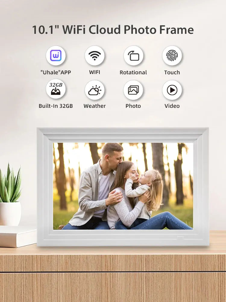 Cadre photo numérique WiFi 32 Go mémoire intégrée
