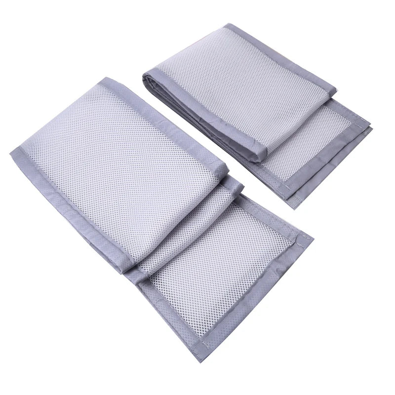 barrière lit bébé blanc gris protection lattes velcro ajustable moderne minimaliste