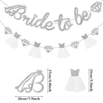 décoration mariage bannière bride to be ceinture tulle confettis diadème accessoires fiançailles