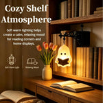 lampe décorative gothique miniature noire figurine fantôme translucide motif floral étagère bibliothèque vintagecharmante