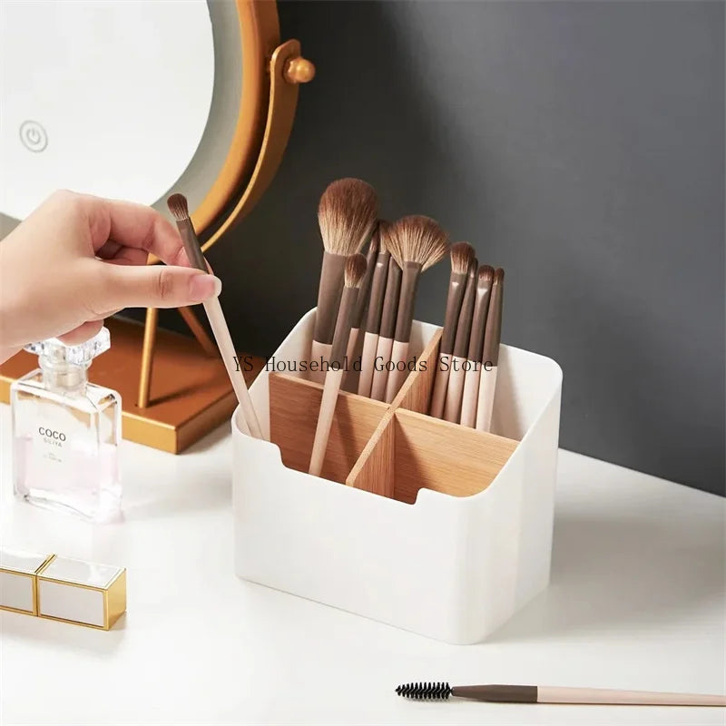 boîte rangement blanc bois compartiments minimaliste modernes stylos télécommandes papeterie