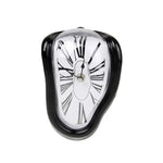 horloge murale classique ancien chiffres romains noir fond blanc doré argenté