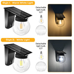 lampe solaire murale ip65 e27 moderne transparent abs pc