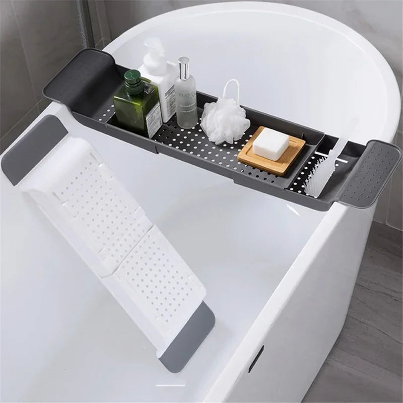 plateau bain moderne perforé blanc gris tapis support savon coussin bain confortable blanc perforations