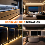 ruban led néon blanc chaud 320 leds mètre contrôleur usb interrupteur on off moderne