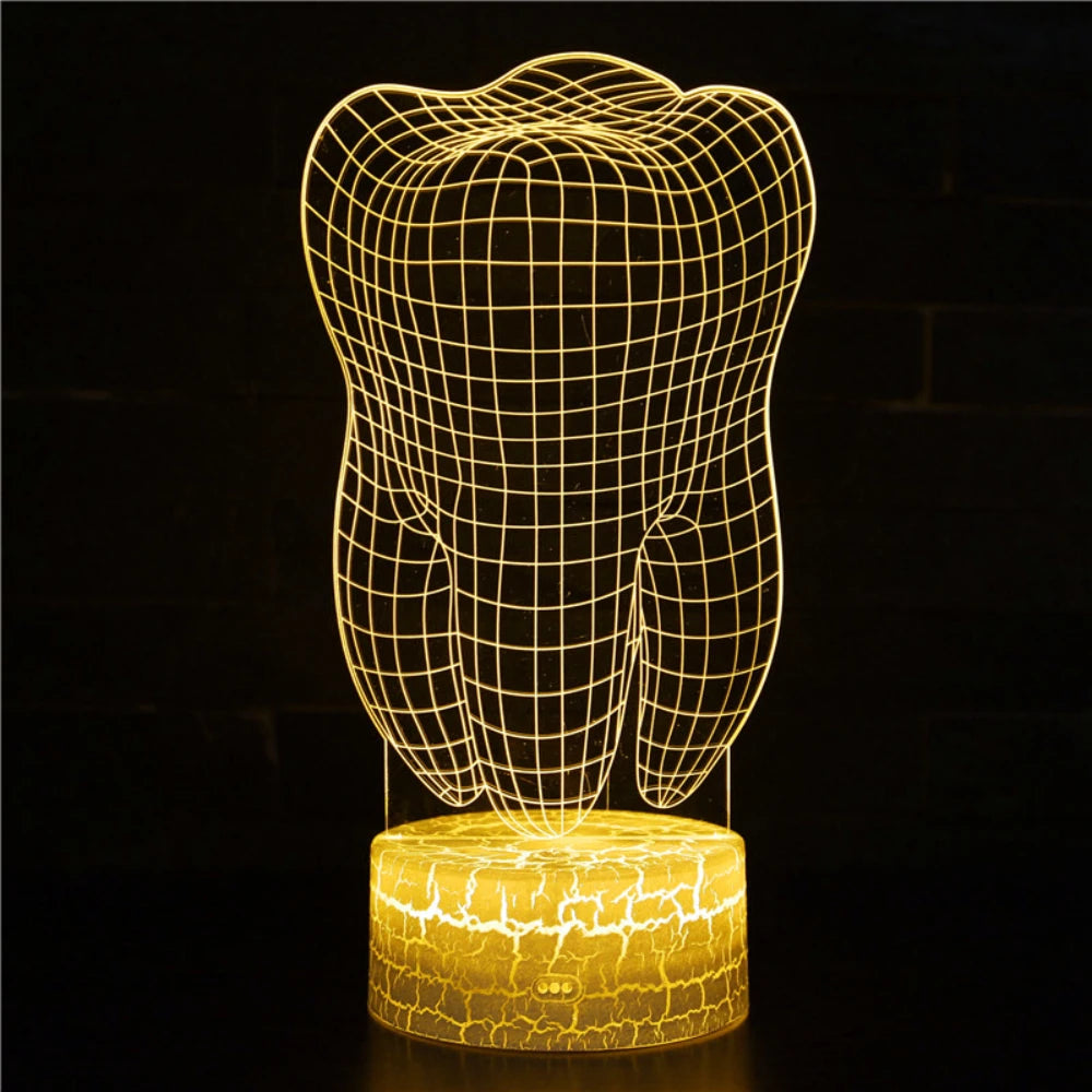 lampe led 3d illusion couleurs changeantes tactile moderne enfants bleu violet rose jaune vert