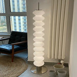 lampe sol moderne blanc base métallique éclairage puissant led directionnelle