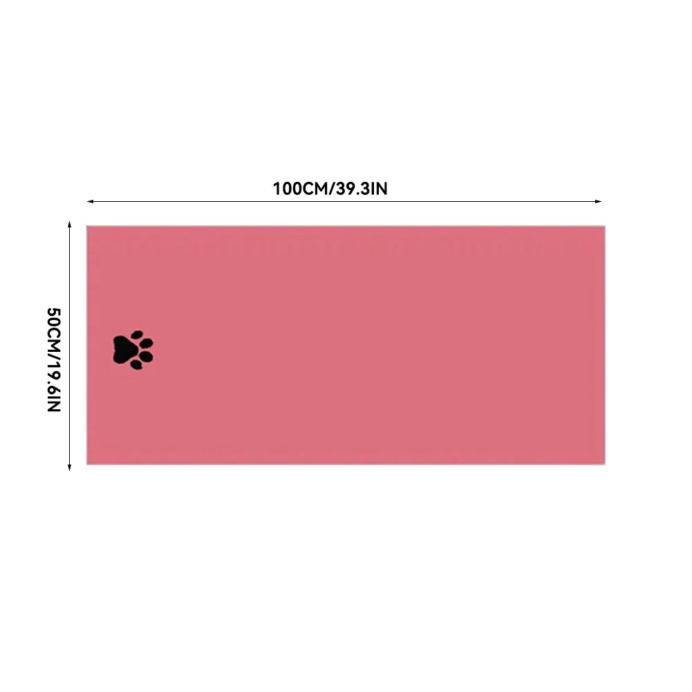 serviette bain animaux patte noire gris rose marron douce moderne absorbante 75cm 100cm