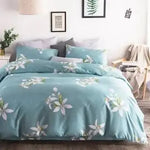 Housse de couette dans une chambre décorée avec style pastoral