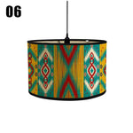 abat jour moderne fleur feuille tissu bambou ethnique floral opacité