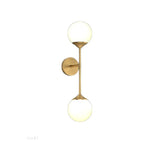 lampe murale moderne or cuivre led sphérique éclairage quotidien minimaliste fixée