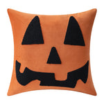 taies d'oreiller halloween orange citrouille araignée deco sofa lit polyester respectueux environnement non toxique