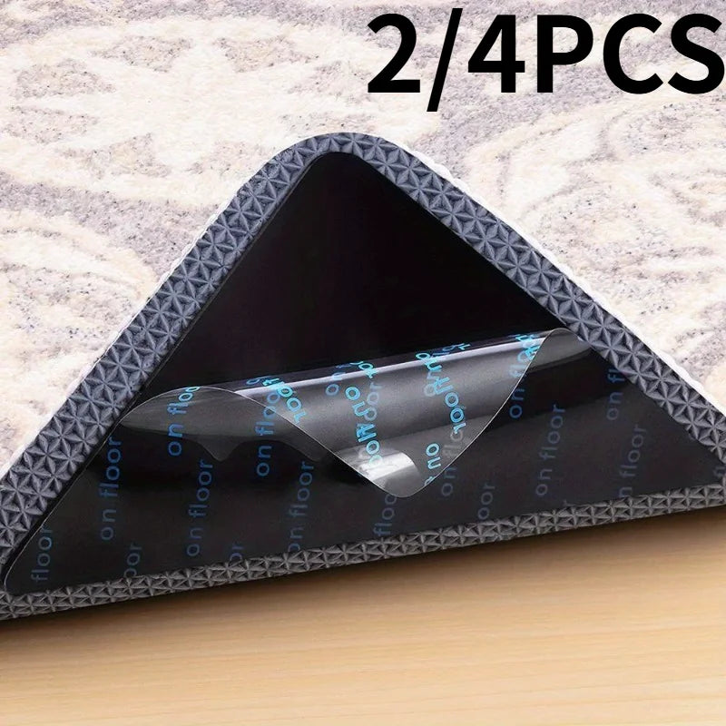 tapis gris clair motif géométrique noir adhésifs antidérapants double face moderne bandes adhésives sécurité