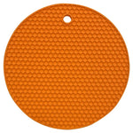 tapis table silicone moderne hexagones antidérapant résistant chaleur plat antidérapant multicolore vert violet bleu