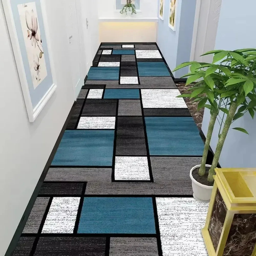 tapis moderne géométrique noir gris beige bleu salon chambre extérieur aubusson polypropylène polyester