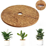 tapis protection pots fleurs marron clair texture naturelle antigel biodegradable 20cm 25cm 30cm 35cm