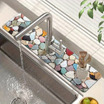 tapis cuisine multicolore moderne antidérapant rapide absorbant drainage barrière éclaboussures polyestère durable