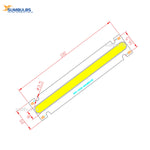 lampe led rectangulaire blanc jaune 6500k 3000k moderne adhésif 5w 6v