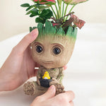vase decoratif groot personnages marvel pot plante texturé oiseau miniature