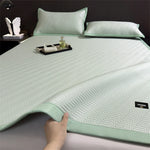 matelas rafraîchissant bleu rayures diagonales tissu pe anti bactéries air perméable lit simple double