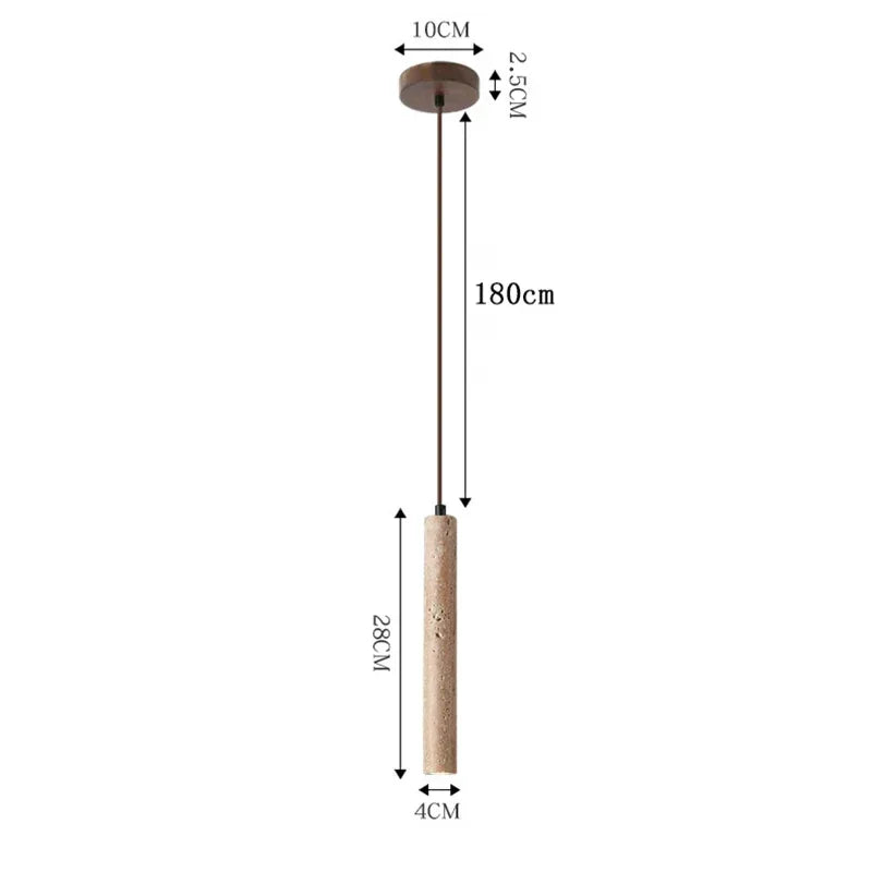 suspension lumineuse moderne pierre naturelle abatjour opaque câble métallique chambre salon led
