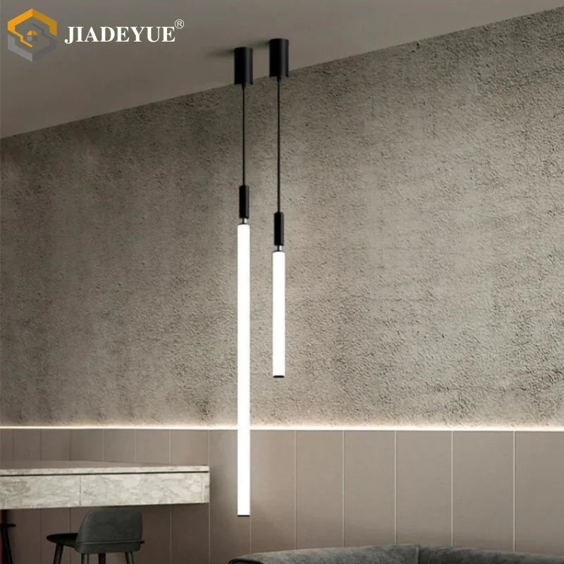lampe suspension moderne minimaliste led blanc noir câble interrupteur 100cm 130cm 30cm 50cm 70cm