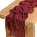 ruban table rose rayures horizontales moderne pompons fleurs séchées 90x180cm occasionnels événements
