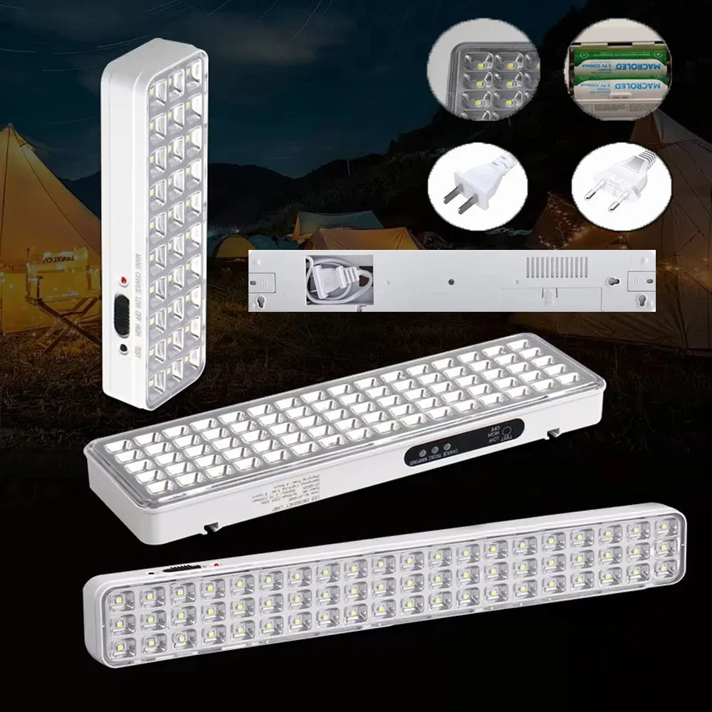 lampe led rechargeable 60 led blanc adhésive moderne urgence camping
