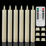 décoration intérieure moderne bougies led sans flamme blanc opaques télécommande pièces base plate