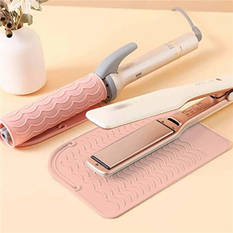 protège thermique coiffeur ondulé gris rose bleu vert noir violet moderne minimaliste