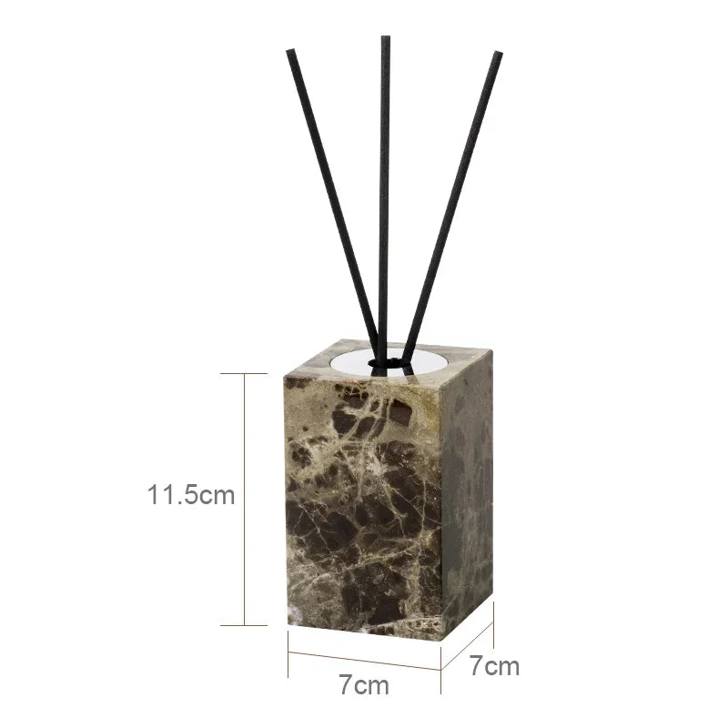 ensemble salle bain marbre distributeur savon porte savon diffuseur huiles essentielles noir doré