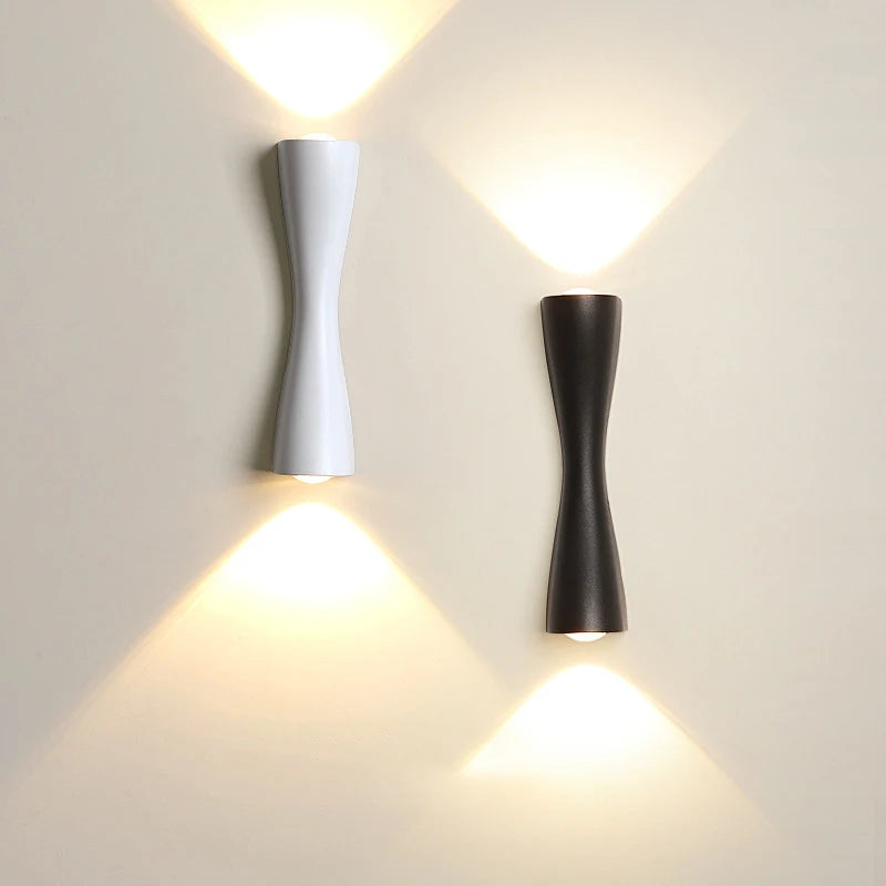 applique murale led moderne ip65 blanc noir interrupteur 2492000lm 85265v
