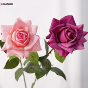 5 roses Austin artificielles haut de gamme pour décoration intérieure et mariage - Ombre Intérieur