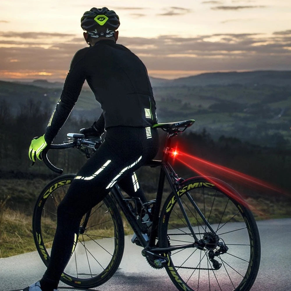 feu arrière vélo rechargeable led modes éclairage détecteur intelligent côte extérieure sportif moderne