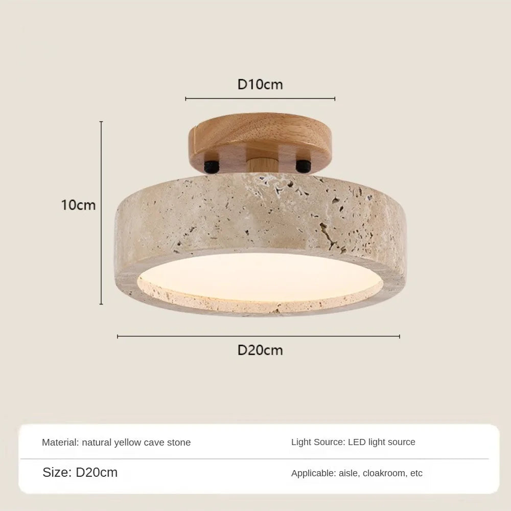 lampe moderne pierre gris clair finition polie texture granulée étude entrée salle manger cuisine