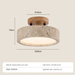 lampe moderne pierre gris clair finition polie texture granulée étude entrée salle manger cuisine