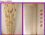 rideau décoratif bohème rideau séparation espace tissu paille motif cordes nouées beige clair marron